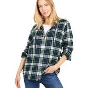 L.L. Bean Green Plaid Hoodie